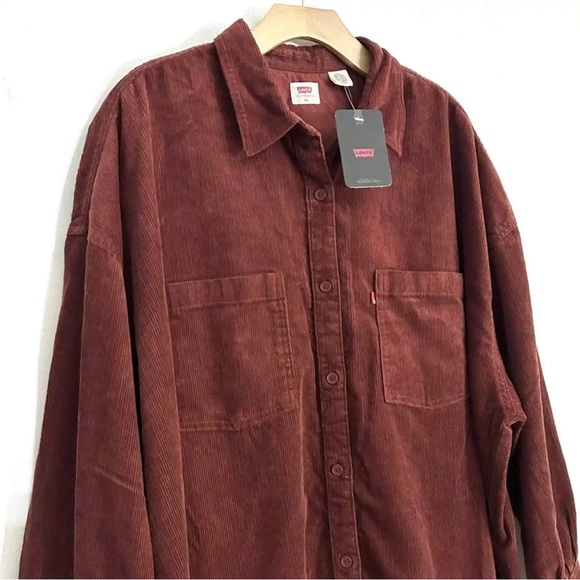 NWT LEVI’S Corduroy Elliot Utility Button Up Shirt - Picture 7 of 8